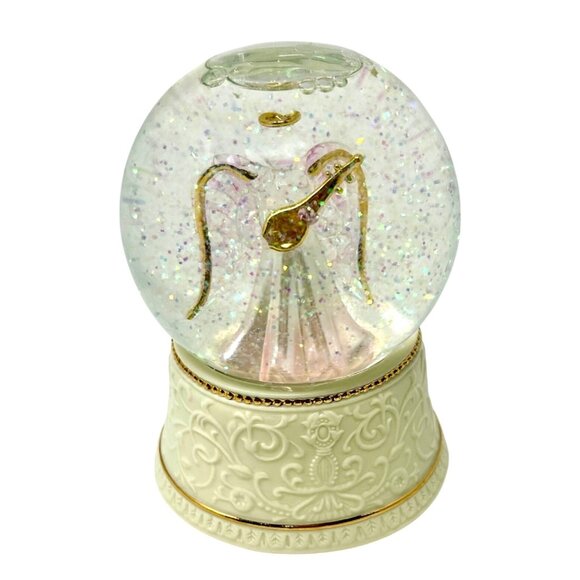 Lighted Angel With Violin Musical Snow Globe By San Francisco Music Box Company - Picture 1 of 11